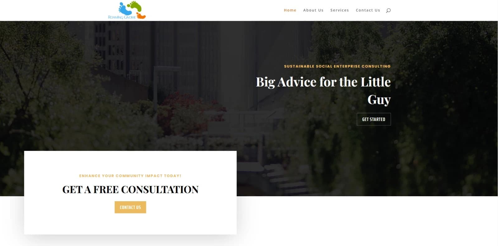 Roaming Gnome TT website screenshot