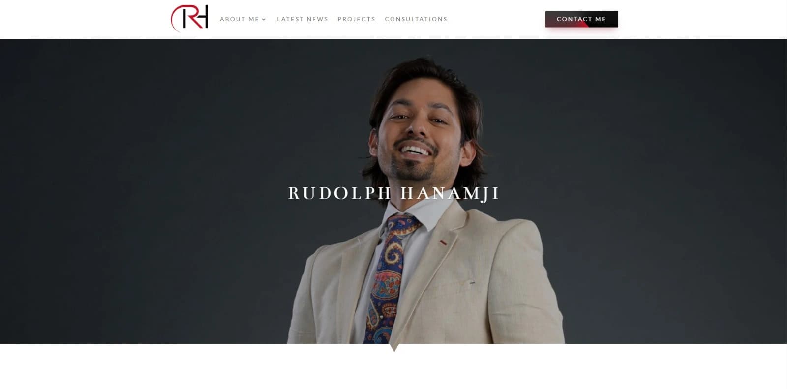 Rudolph Hanamji website screenshot